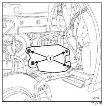 Renault Clio. Accessories belt: Removal - Refitting