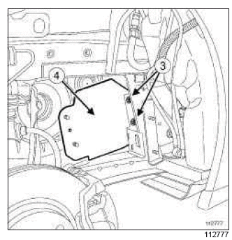 Renault Clio. Accessories belt: Removal - Refitting