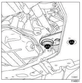 Renault Clio. Accessories belt: Removal - Refitting