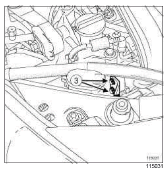 Renault Clio. Accessories belt: Removal - Refitting