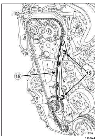 Renault Clio. Timing chain: Removal - Refitting