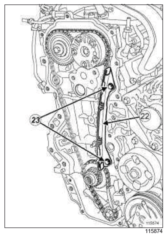 Renault Clio. Timing chain: Removal - Refitting