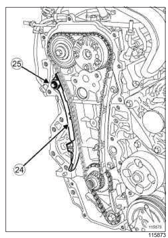 Renault Clio. Timing chain: Removal - Refitting