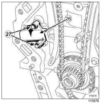 Renault Clio. Timing chain: Removal - Refitting