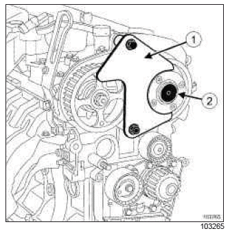 Renault Clio. Camshaft dephaser: Removal - Refitting