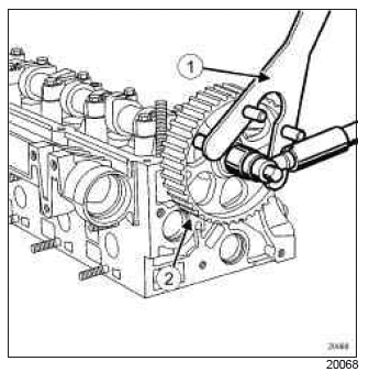 Renault Clio. Camshaft seal, timing end: Removal - Refitting