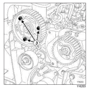 Renault Clio. Camshaft seal, timing end: Removal - Refitting