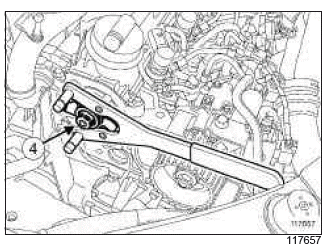 Renault Clio. Camshaft seal, timing end: Removal - Refitting