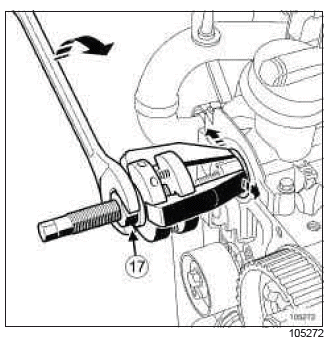 Renault Clio. Camshaft seal, timing end: Removal - Refitting