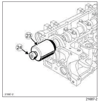 Renault Clio. Camshaft seal, timing end: Removal - Refitting