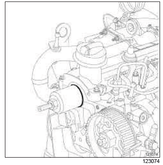 Renault Clio. Camshaft seal, timing end: Removal - Refitting