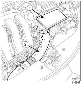 Renault Clio. Oil pressure sensor: Removal - Refitting