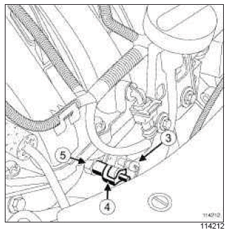 Renault Clio. Oil pressure sensor: Removal - Refitting