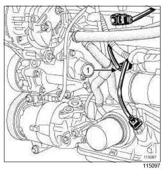 Renault Clio. Oil pressure sensor: Removal - Refitting