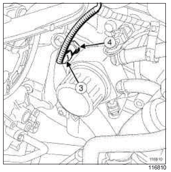 Renault Clio. Oil pressure sensor: Removal - Refitting