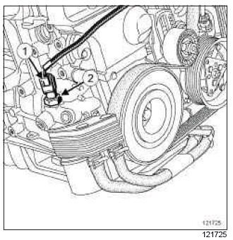 Renault Clio. Oil pressure sensor: Removal - Refitting