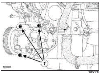 Renault Clio. Multifunction support: Removal - Refitting