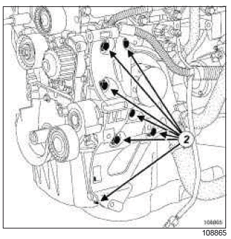 Renault Clio. Multifunction support: Removal - Refitting