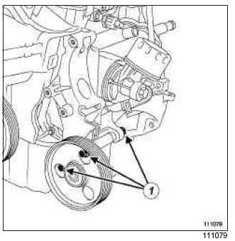 Renault Clio. Multifunction support: Removal - Refitting