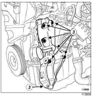 Renault Clio. Multifunction support: Removal - Refitting