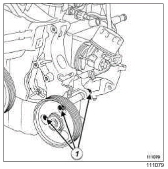 Renault Clio. Multifunction support: Removal - Refitting