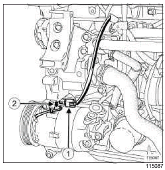 Renault Clio. Multifunction support: Removal - Refitting