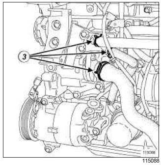 Renault Clio. Multifunction support: Removal - Refitting