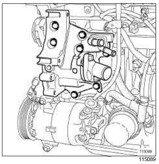 Renault Clio. Multifunction support: Removal - Refitting