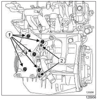 Renault Clio. Multifunction support: Removal - Refitting