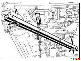 Renault Clio. Right-hand suspended engine mounting: Removal - Refitting