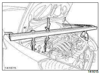 Renault Clio. Right-hand suspended engine mounting: Removal - Refitting