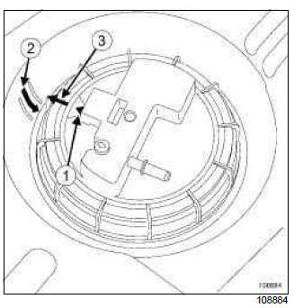 Renault Clio. Sender: Removal - Refitting