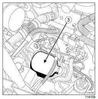 Renault Clio. Pressure accumulator: Removal - Refitting