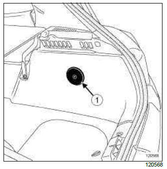 Renault Clio. Shock absorber: Removal - Refitting