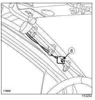 Renault Clio. Side curtain airbag: Removal - Refitting