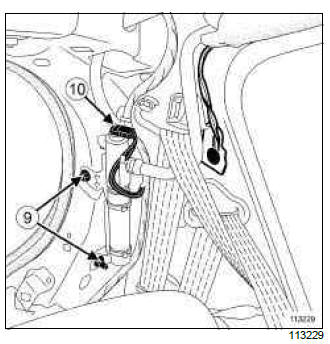 Renault Clio. Side curtain airbag: Removal - Refitting