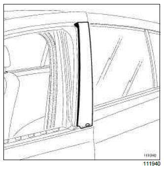 Renault Clio. Side decorative strips: Removal - Refitting