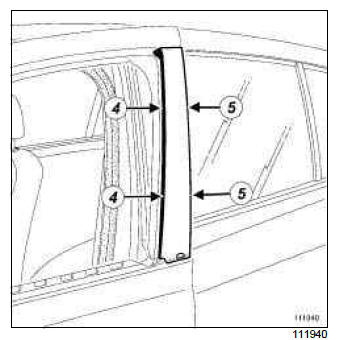 Renault Clio. Side decorative strips: Removal - Refitting