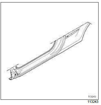 Renault Clio. Sill panel