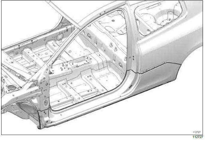 Renault Clio. Sill panel