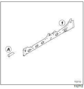 Renault Clio. Sill panel