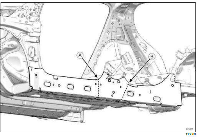 Renault Clio. Sill panel