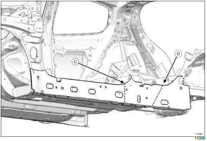 Renault Clio. Sill panel