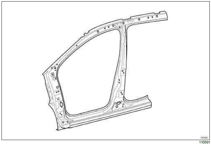Renault Clio. B-pillar