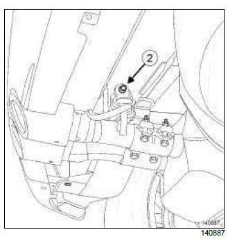 Renault Clio. Silencer: Removal - Refitting