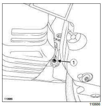 Renault Clio. Silencer: Removal - Refitting