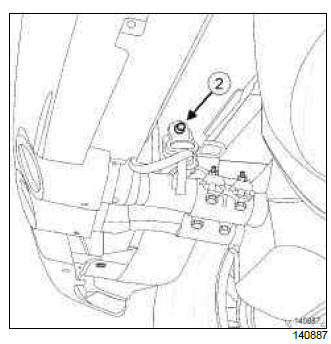 Renault Clio. Silencer: Removal - Refitting