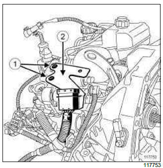 Renault Clio. Solenoid valves: Removal - Refitting