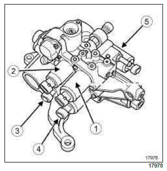 Renault Clio. Solenoid valves: Removal - Refitting