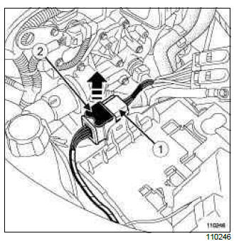 Renault Clio. Speed sensor: Removal - Refitting